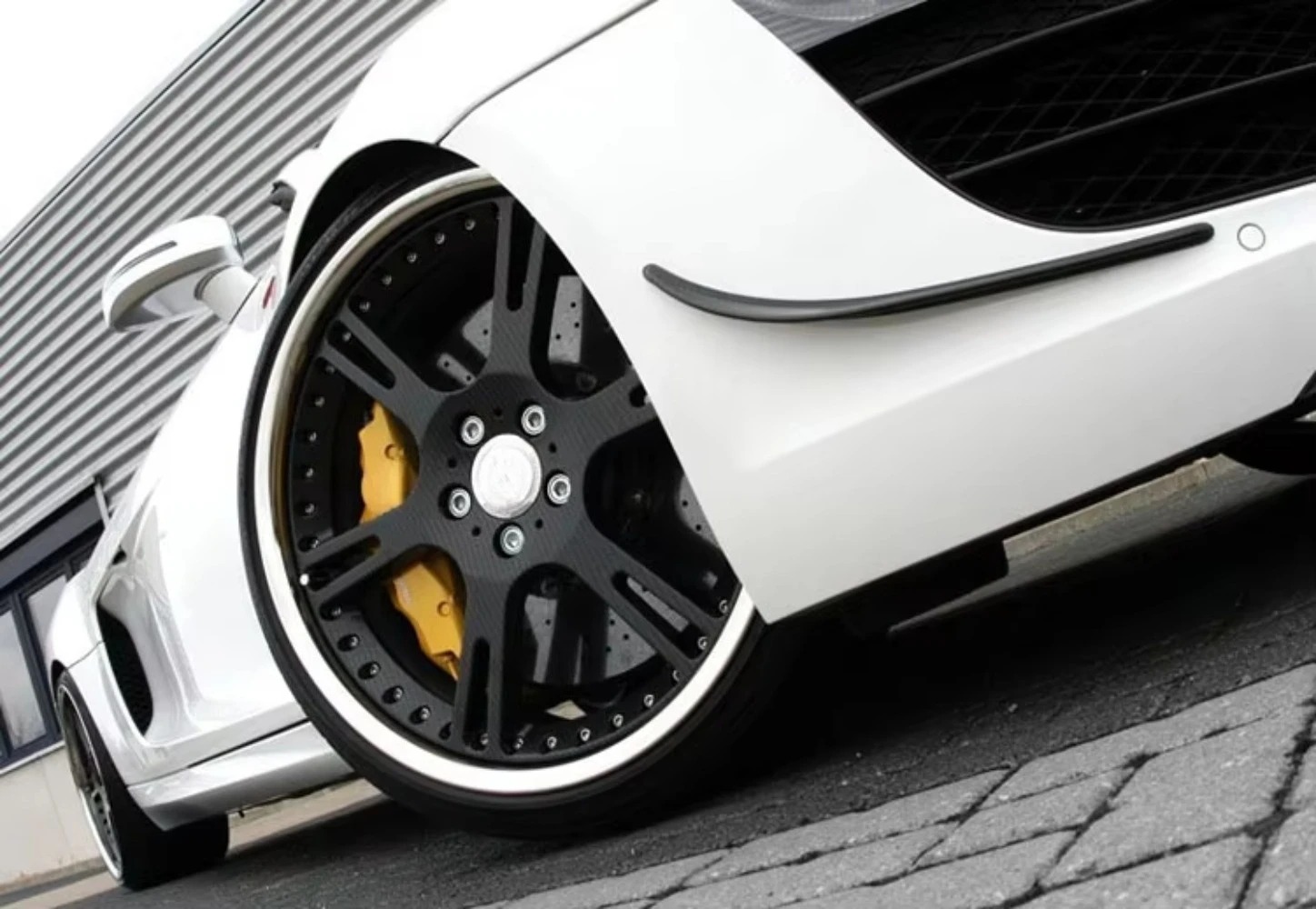 Front Bumper Trim Side Canards Fins Shark Style Bumper Decoration for R8 V8 V10 Spyder 2008-2015